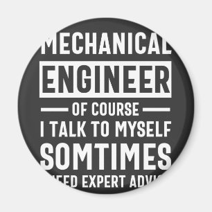 Imán Gracioso regalo de ingeniero mecánico