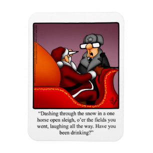 Imán Gracioso regalo de la revista Sleigh Humor de Sant