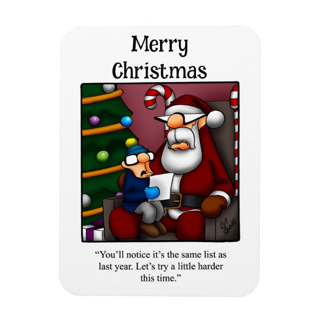 Imán Gracioso regalo de Santa Humor Magnet (Vertical)