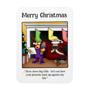 Imán Gracioso regalo de Santa Humor Magnet