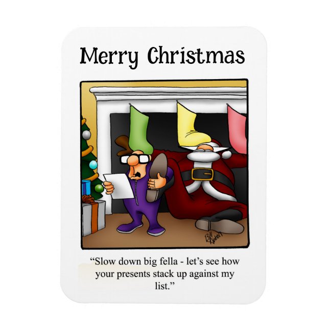 Imán Gracioso regalo de Santa Humor Magnet (Vertical)