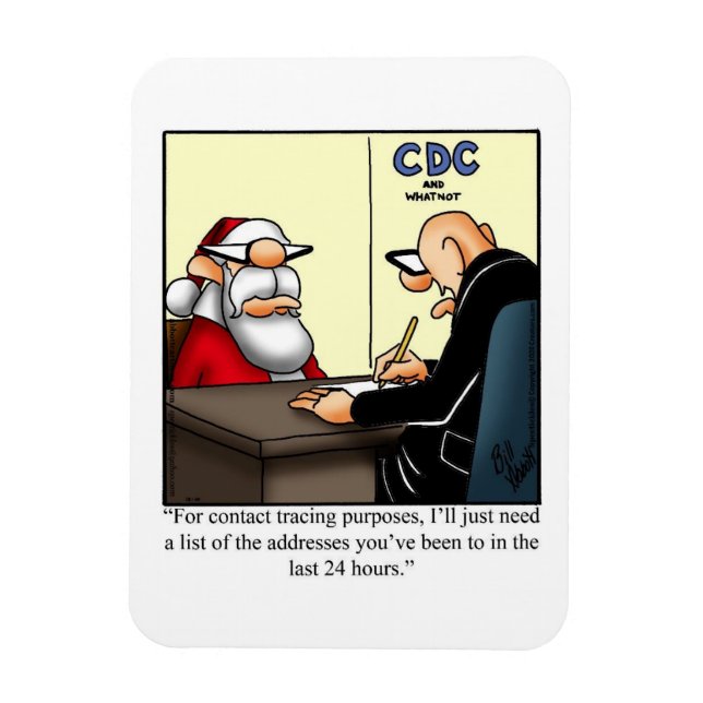 Imán Gracioso regalo de Santa Humor Magnet (Vertical)