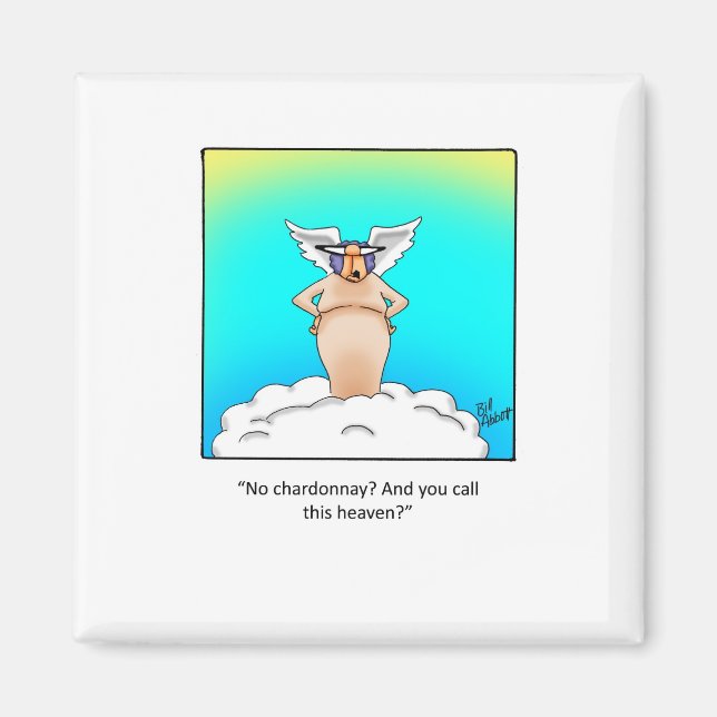 Imán ¡Gracioso regalo de vino! (Frente)