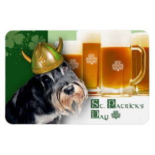 Imán Gracioso regalo en miniatura de Schnauzer St. Patr