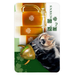 Imán Gracioso regalo en miniatura de Schnauzer St. Patr