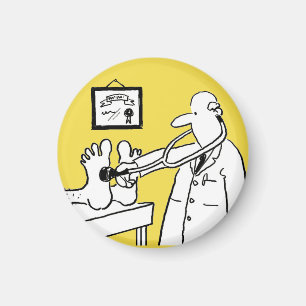 Imán Gracioso regalo Médica. Médica con Stethoscope