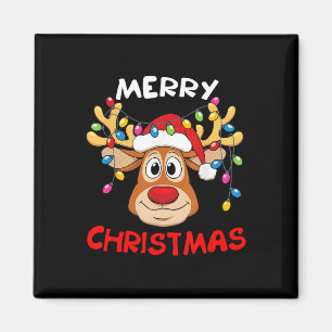 Imán Gracioso reno Feliz Navidad