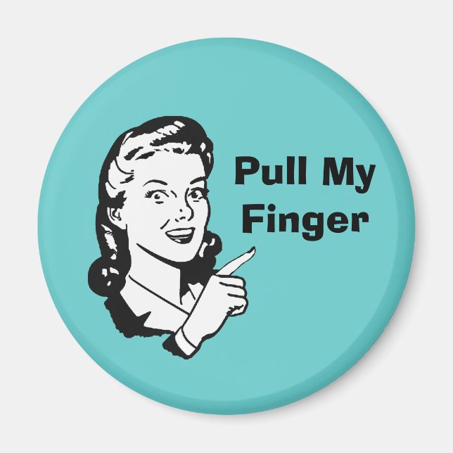 Imán Gracioso Retro Magnet (Frente)