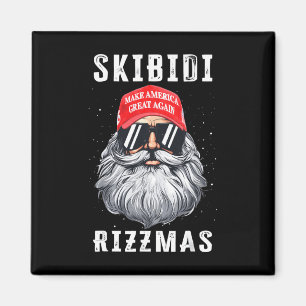 Imán Gracioso Santa Trump Skibidi Rizzmas hace Navidade