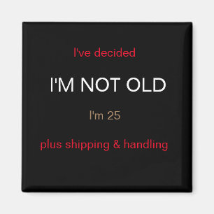 Imán Gracioso Sayings Square Magnet 5