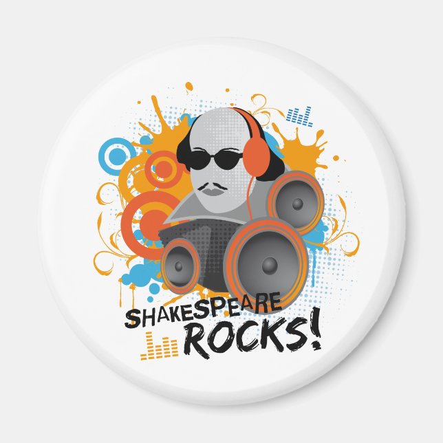 Imán Gracioso Shakespeare Slogan Gift "Rocas Shakespear (Frente)
