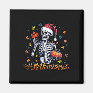 Imán Gracioso Skeleton Halloween Mery Navidades Happy H