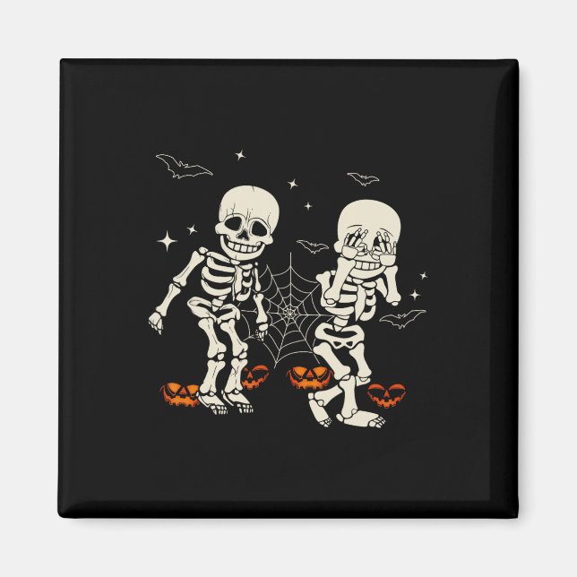 Imán Gracioso Skeleton Kids Griddy dance Halloween Tric (Frente)