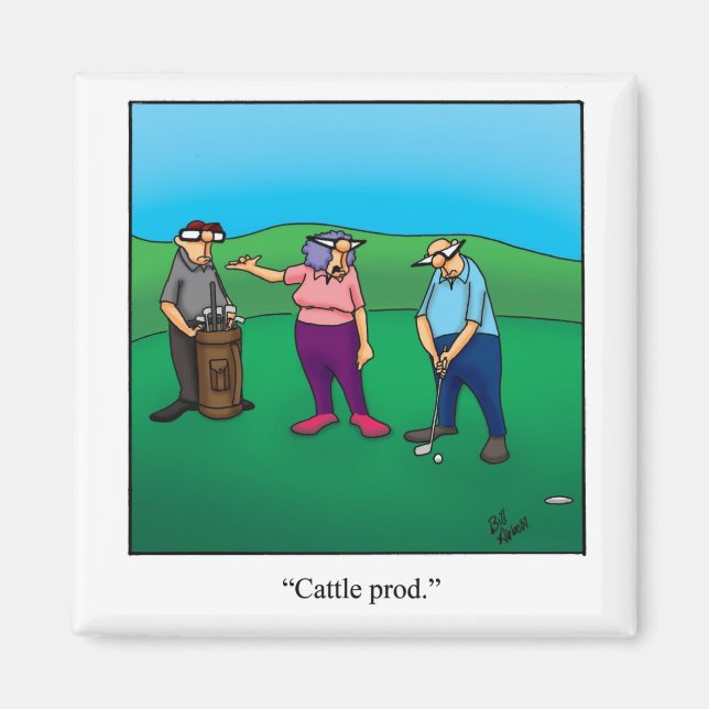 Imán Gracioso Stuffer Golf Humor Magnet (Frente)