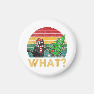 Imán Gracioso suéter Navidad Shirt Naughty Cat San