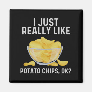 Imán Gracioso Tato Chips Arte Para Hombres Mujeres Bols