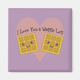 Imán Gracioso Te Amo Un Waffle Lot Cute Kawaii Waffles