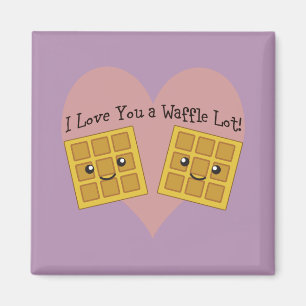 Imán Gracioso Te Amo Un Waffle Lot Cute Kawaii Waffles