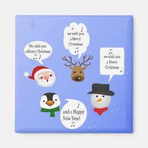 Imán Gracioso Te deseamos una Feliz Navidad