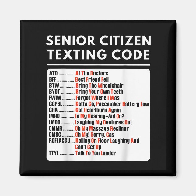 Imán Gracioso Tee de Código de Textos para Ciudadanos M (Frente)