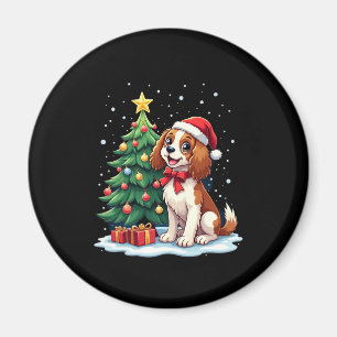 Imán Gracioso traje de perro festivo con Navidades deco