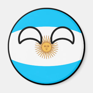 Imán Gracioso Trending Geeky Argentina Countryball