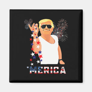 Imán Gracioso Trump Salt Merica Libertad 4 De Julio Reg