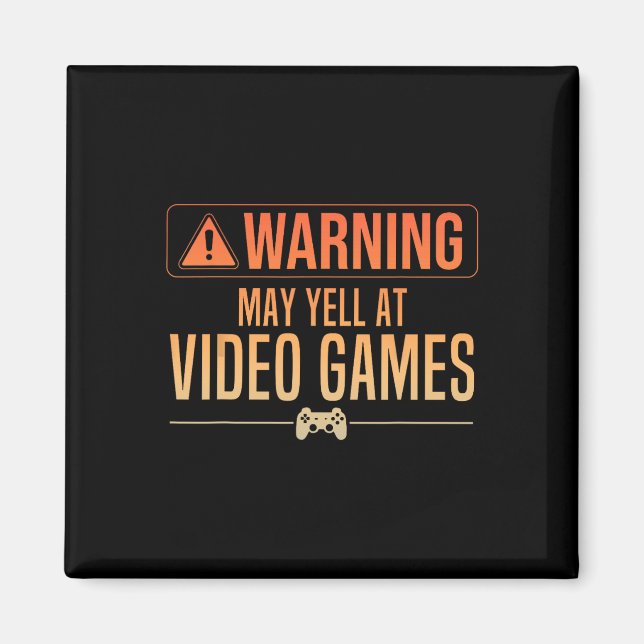 Imán Gracioso Video Game Art Para Hombres Gaming Nerd P (Frente)