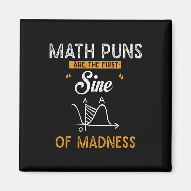 Imán Graciosos Cálculos Los Puns De Matemáticas Son El  (Frente)
