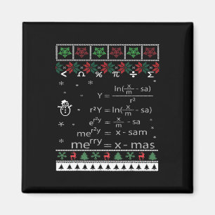 Imán Graciosos Math Teachers Navidades De Feliz Navidad
