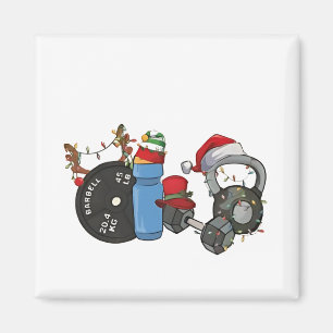 Imán Graciosos Navidades de gimnasia artística en Santa