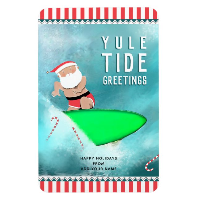 Imán Graciosos Navidades tarjetas de regalo de vacacion (Vertical)