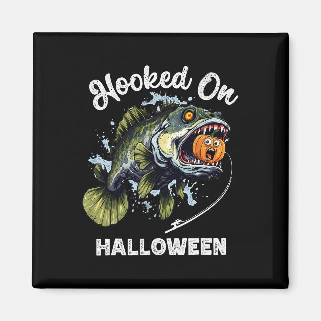 Imán Graciosos pescadores de Halloween hombres Zombie B (Frente)