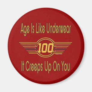 Imán Graciosos regalos de cumpleaños número 100 - La 