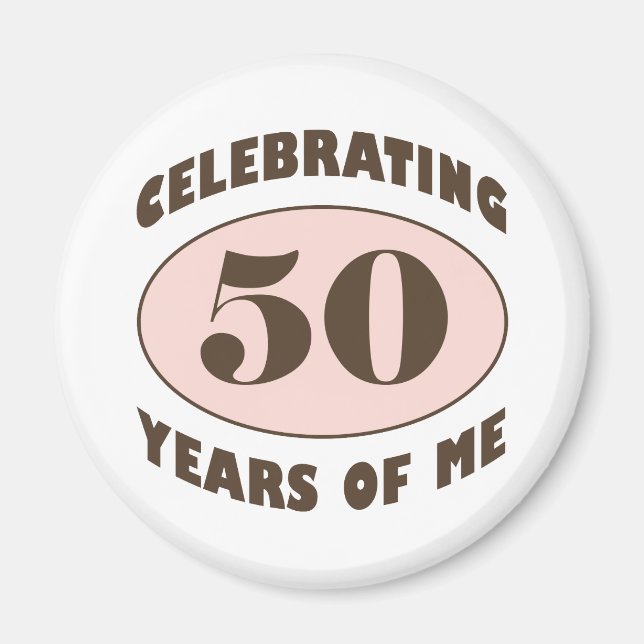 Imán Graciosos regalos de cumpleaños número 50 (Frente)