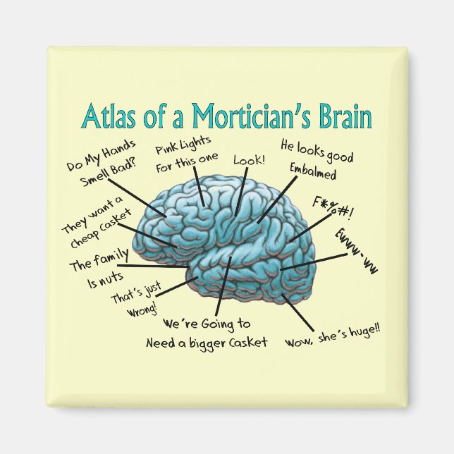 Imán Graciosos regalos morticistas (Frente)