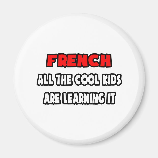 Imán Graciosos regalos y camisas de profesores francese (Frente)