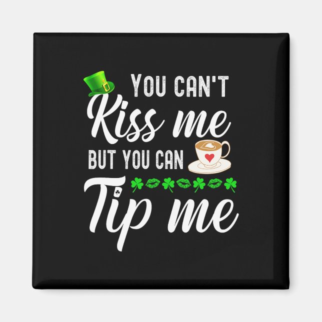 Imán Graciosos St Patricks Día de Café Consejos de cama (Frente)