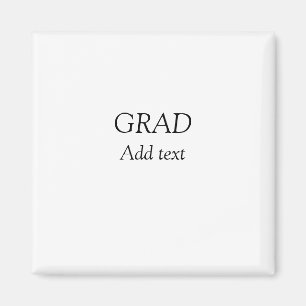 Imán Grad simple minimalista graduación elegante modern