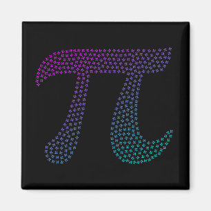 Imán Gradient Pi Symbol Pi day Happy Pi day Math