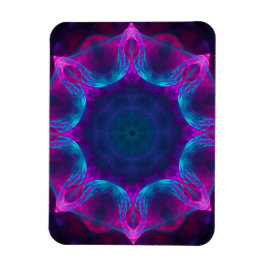 Imán Gradiente azul y rosado neón oscuro de Kaleidoscop