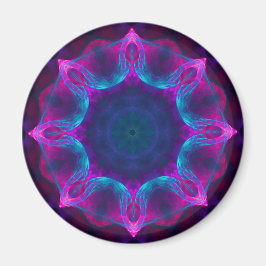 Imán Gradiente azul y rosado neón oscuro de Kaleidoscop