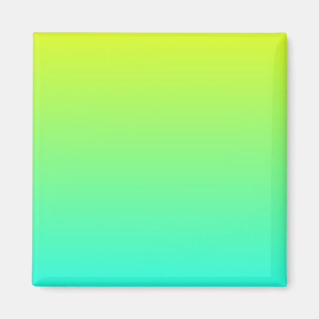Imán Gradiente de Amarillo a Aqua (Frente)