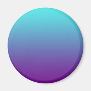 Imán Gradiente de Fondo Simple Turquesa Azul Púrpura