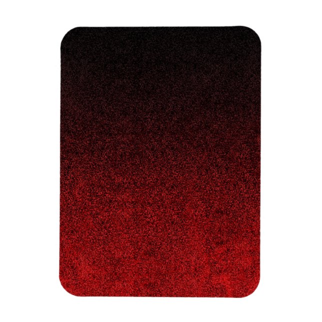 Imán Gradiente de Purpurina rojo y negro (Vertical)