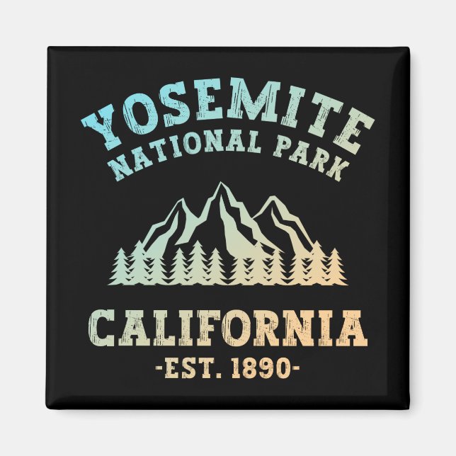 Imán Gradiente de senderismo de California en el Parque (Frente)