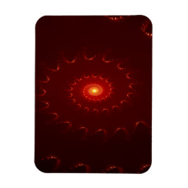 Imán Gradiente De Swirl Fiery Red Sparkle