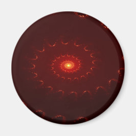 Imán Gradiente De Swirl Fiery Red Sparkle