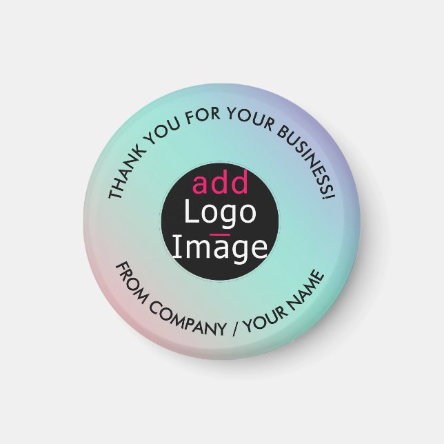 Imán Gradiente Pastel de Moda de agradecimiento profesi (Frente)