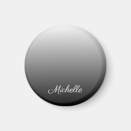 Imán Gradiente personalizado sombras negras oscuras de